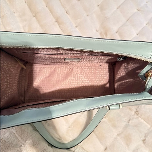 Kate Spade Vita Regatta Court Tote Shoulder Bag inMisty Mint-mint condition - Picture 2 of 5